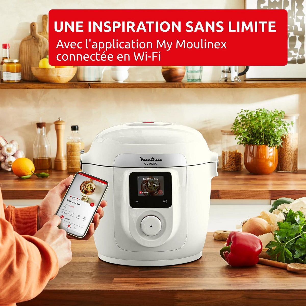 Moulinex Multicuiseur Cookeo Wi-Fi 8en1 CE952AF0
