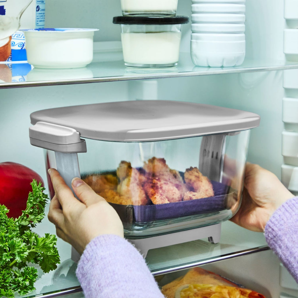 Moulinex Friteuse sans huile Airfryer 3,8L en verre Crisp&Go FY701AE0