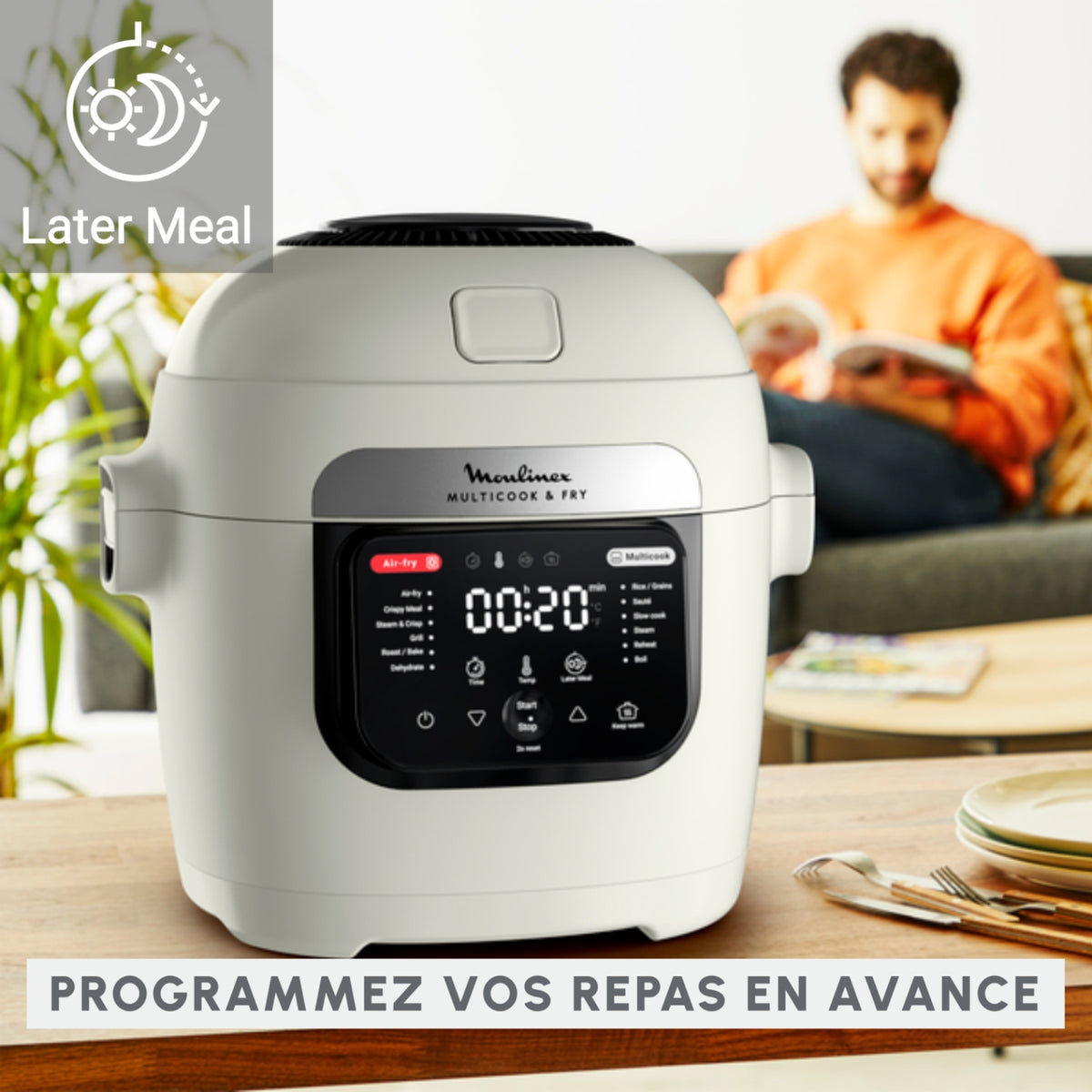 Moulinex Multicuiseur Airfryer Multicook & Fry MZ7301F0