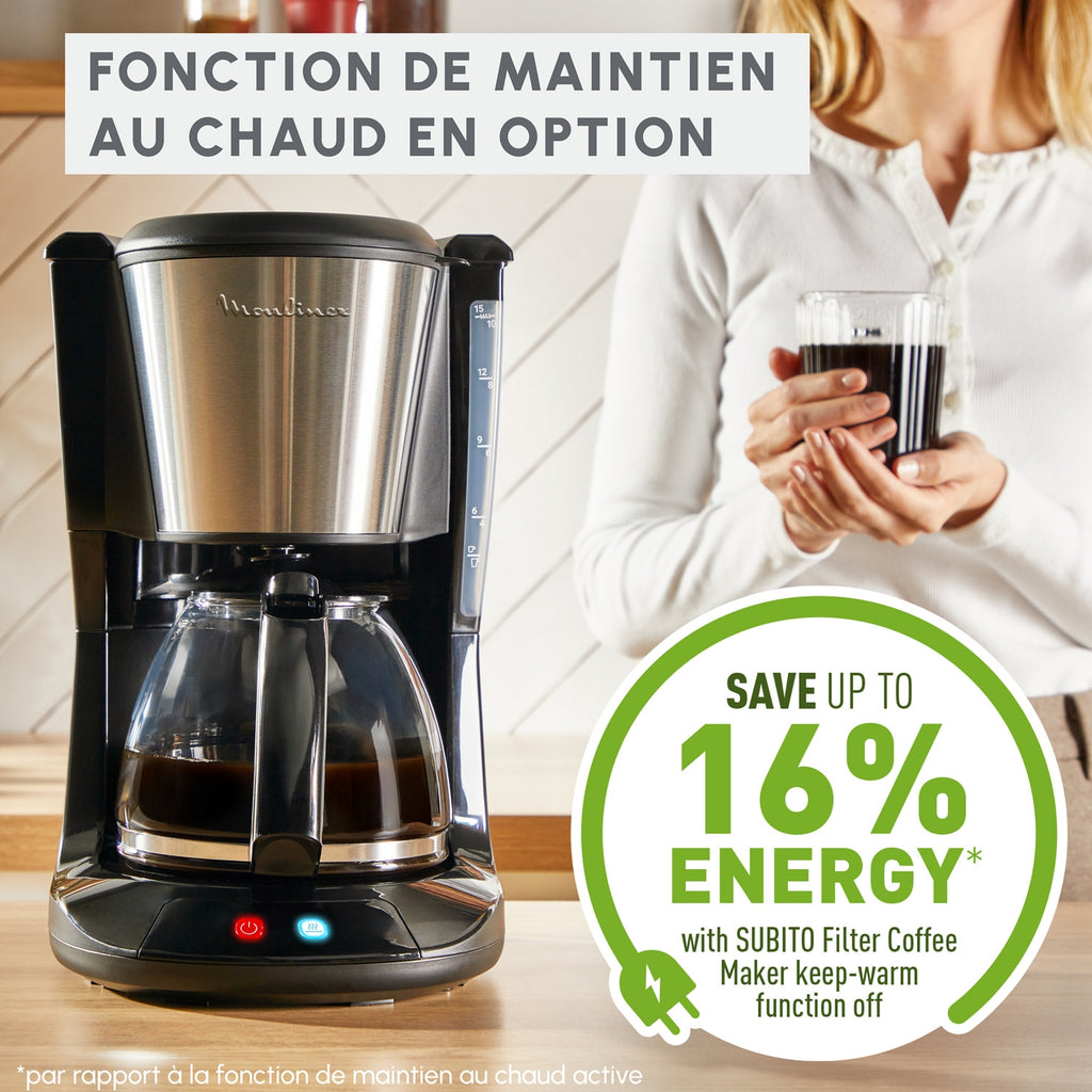 Moulinex Cafetière filtre Subito FG5S0DE0 noir