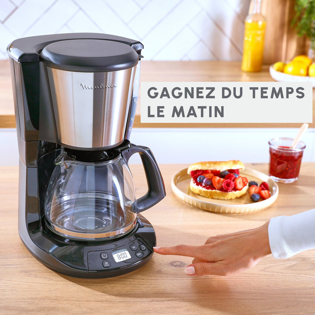 Moulinex Cafetière filtre FG5S2DE0 Noir