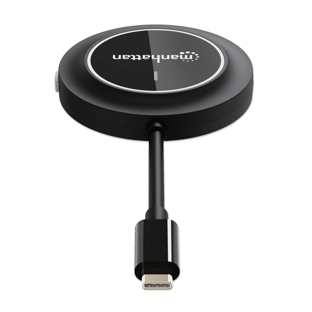 Manhattan Adaptateur HDMI Sans Fil 1080p avec Émetteur USB-C, Noir