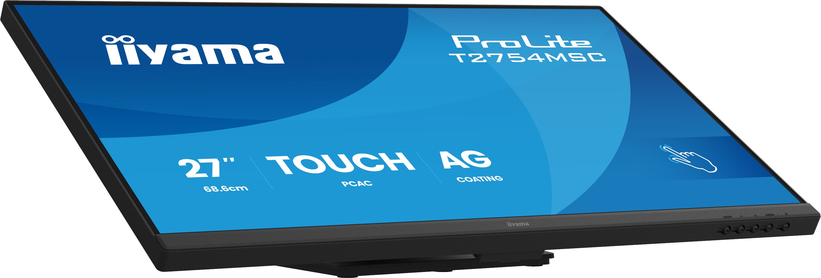 iiyama ProLite T2754MSC-B2AG écran plat de PC 68,6 cm (27") 1920 x 1080 pixels Full HD LED Écran tactile Multi-utilisateur Noir