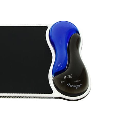 Kensington Repose-poignet en gel pour tapis à souris duo - bleu
