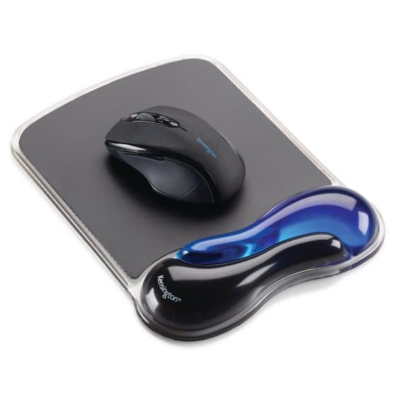 Kensington Repose-poignet en gel pour tapis à souris duo - bleu