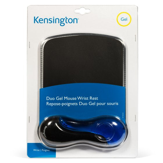 Kensington Repose-poignet en gel pour tapis à souris duo - bleu