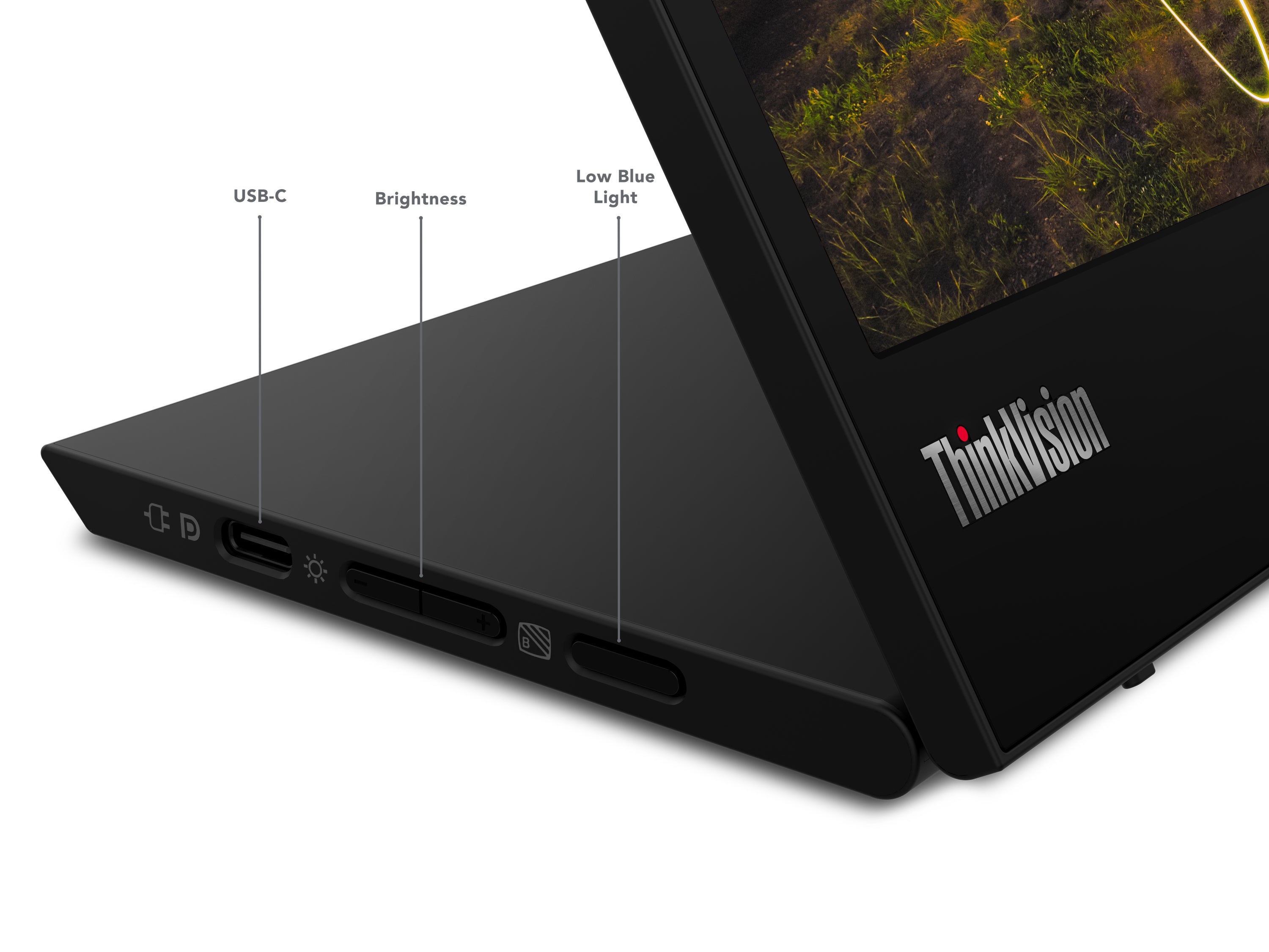 Lenovo ThinkVision M15 écran plat de PC 39,6 cm (15.6") 1920 x 1080 pixels Full HD LED Noir