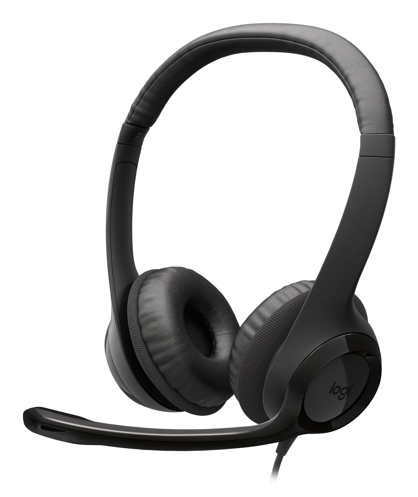 Logitech Auriculares con Cable H390 para PC/Portátil, Auriculares Estéreo con Micrófono con Supresión de Ruido, USB-C, Controles en línea, funciona con Chromebook