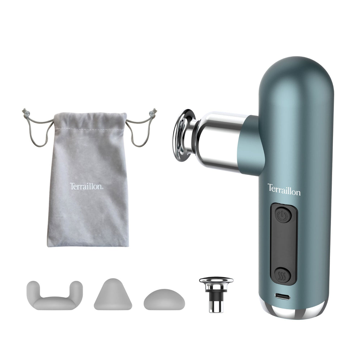 Terraillon Pistolet de massage multizones - 4 embouts