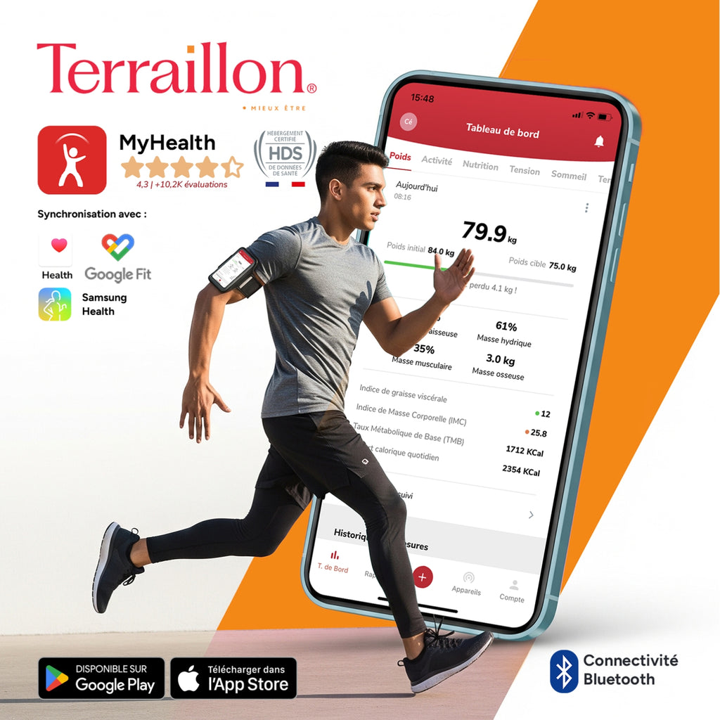 Terraillon Impédancemètre connecté - EVO FIT