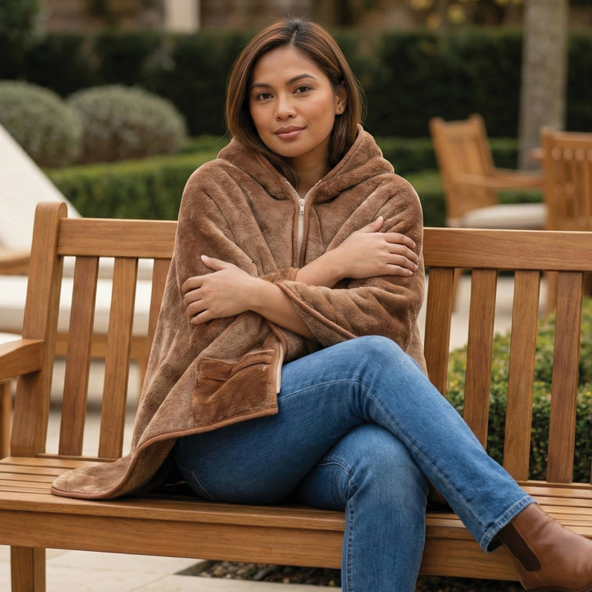 Terraillon Plaid & Poncho chauffant 2-en1 - NOOMA