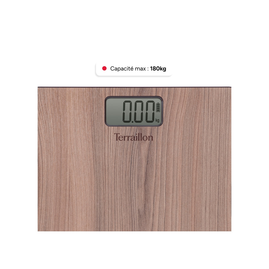 Terraillon Pèse-personne Power Free Natura Walnut