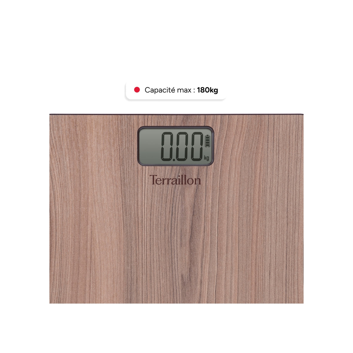 Terraillon Pèse-personne Power Free Natura Walnut