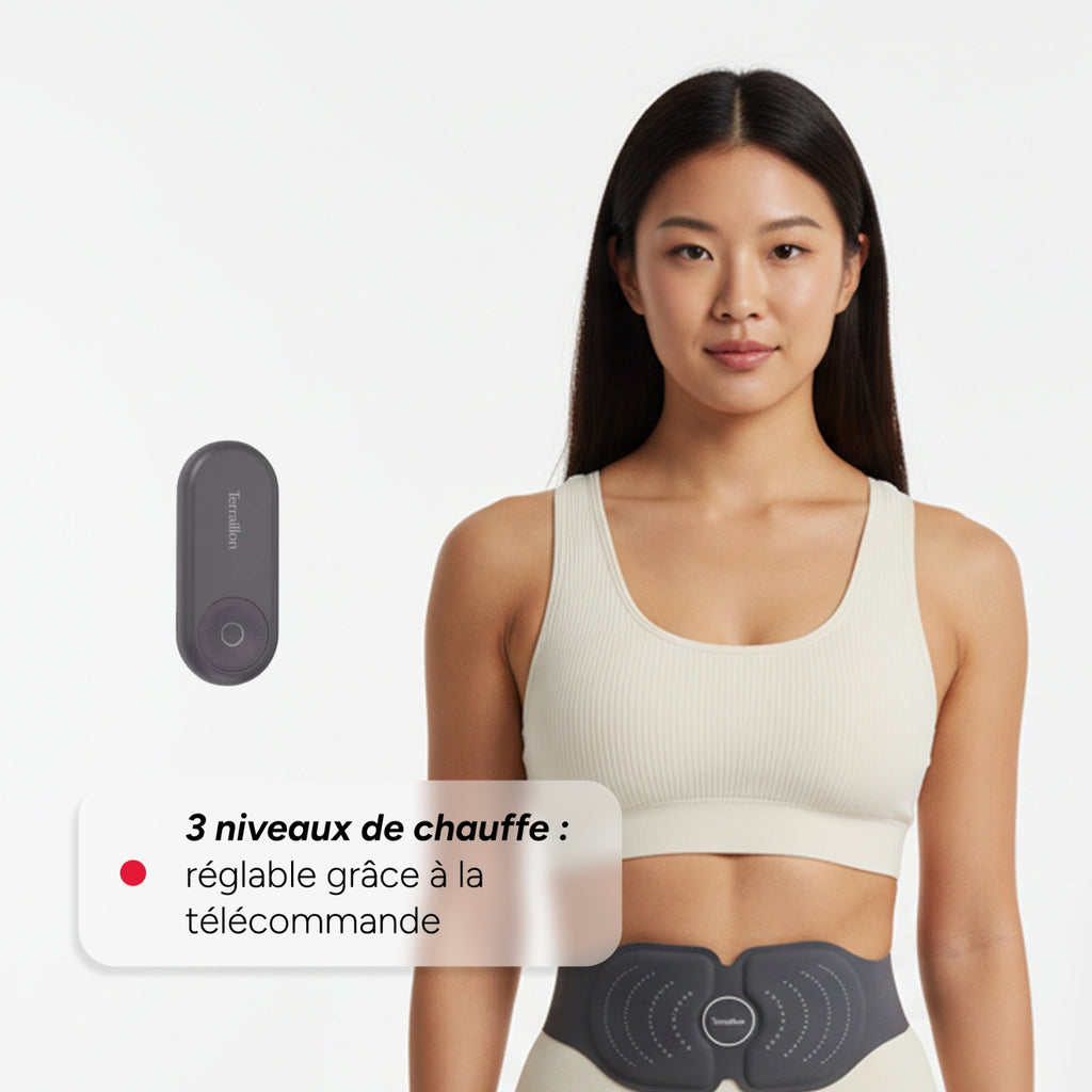 Terraillon Ceinture massante par électrostimulation Slim Care Gris