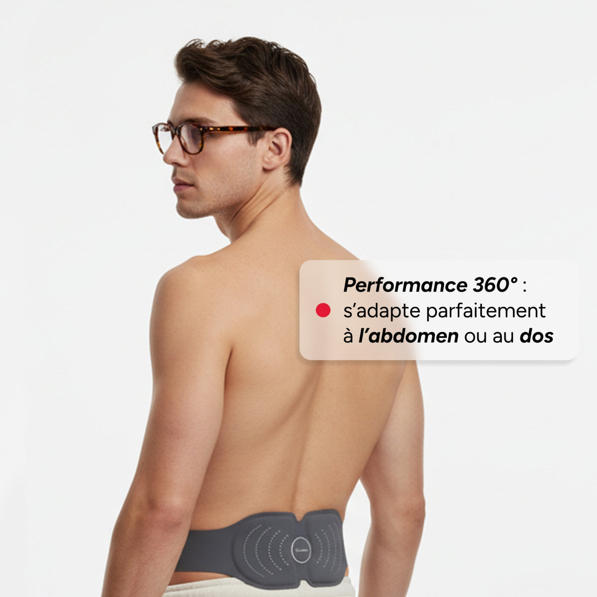 Terraillon Ceinture massante par électrostimulation Slim Care Gris