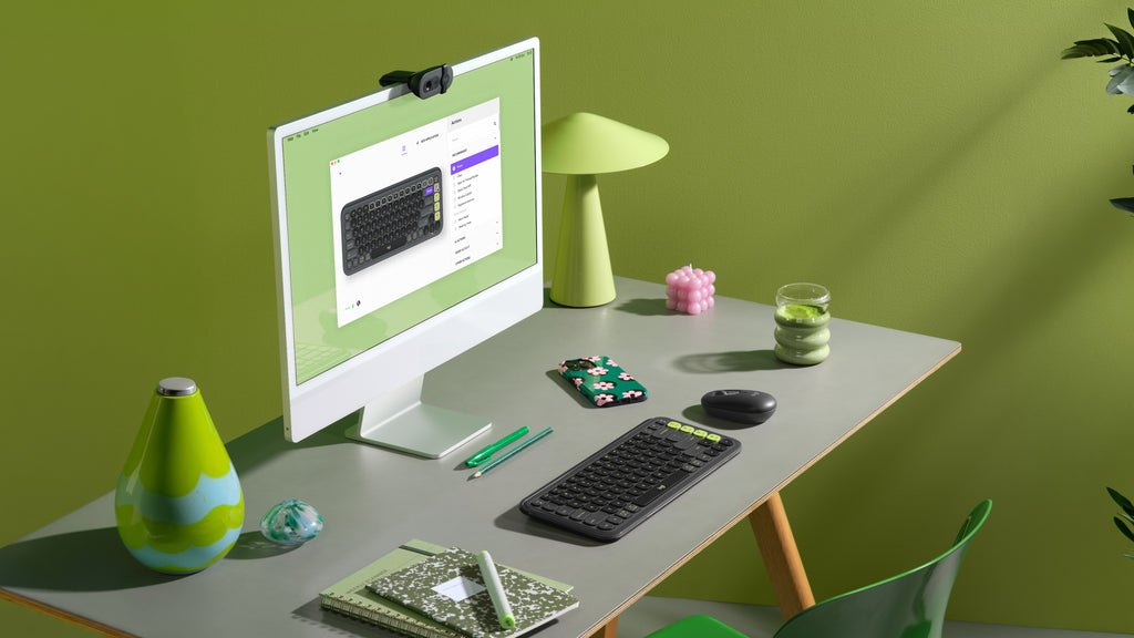 Logitech POP Icon Combo Sæt med mus og tastatur Saks Trådløs Nordisk (dansk/finsk/norsk/svensk)