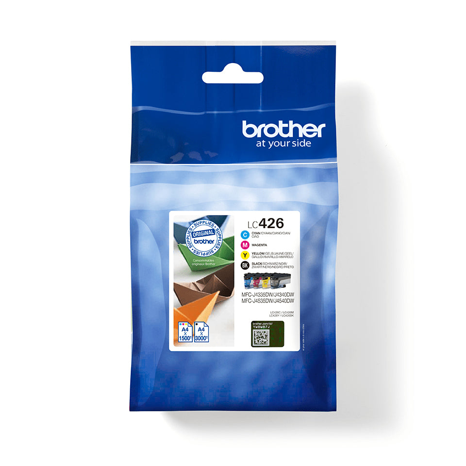 Brother LC426VAL Pack de 4 Cartouches d'Encre Originales
