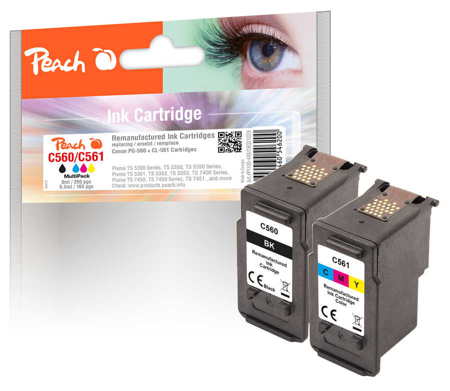 Peach 321029 Sort, Cyan, Magenta, Gul 200 sider Blæk