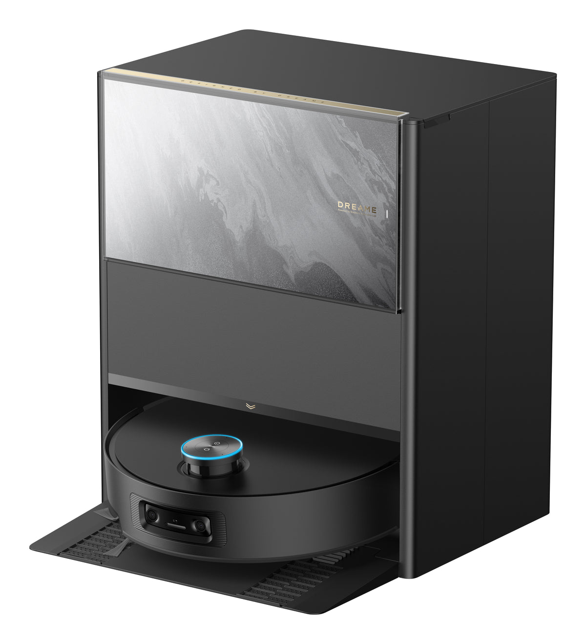 Dreame Aqua10 Ultra Track Complete Noir, Aspirateur Robot Laveur avec Franchissement d'Obstacles 6 cm