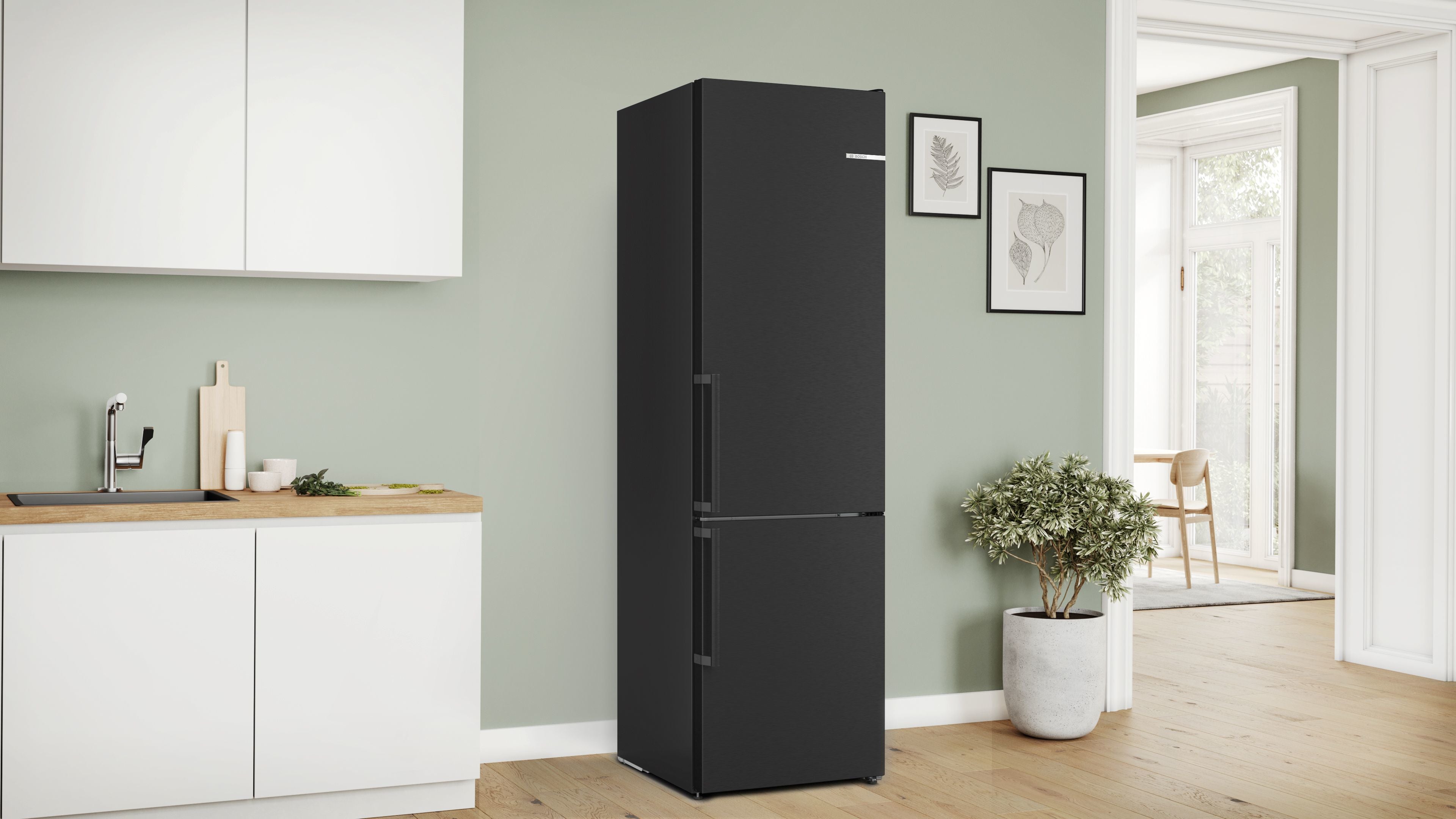 Bosch Bosch Serie 4 KGN39VXCT réfrigérateur-congélateur Pose libre 363 L Gris