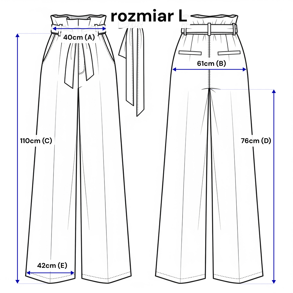 Pantalon large à plis et ceinture - coupe élégante en viscose