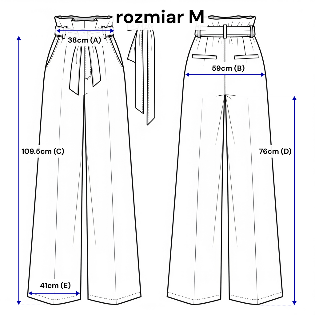 Pantalon large à plis et ceinture - coupe élégante en viscose