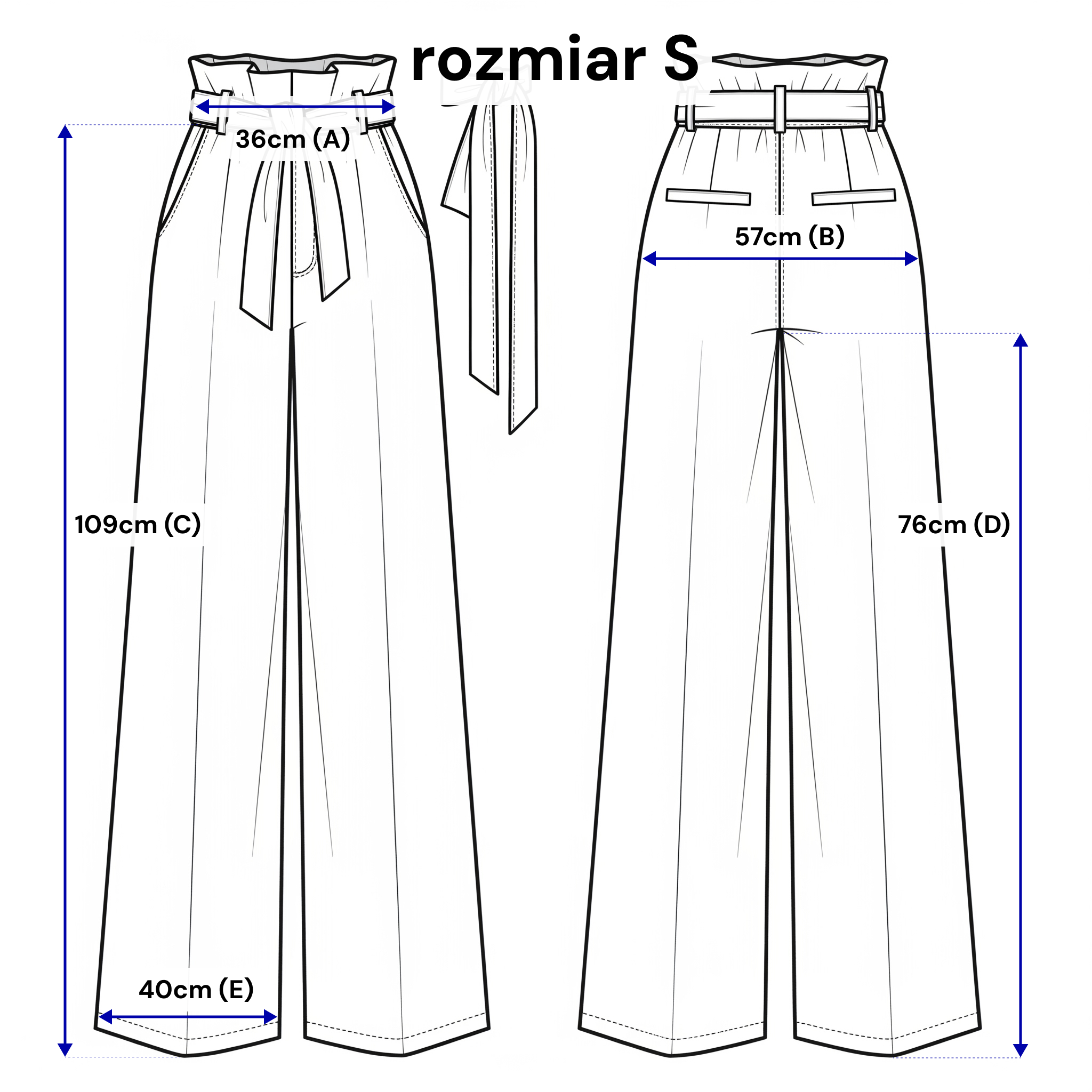 Pantalon large à plis et ceinture - coupe élégante en viscose
