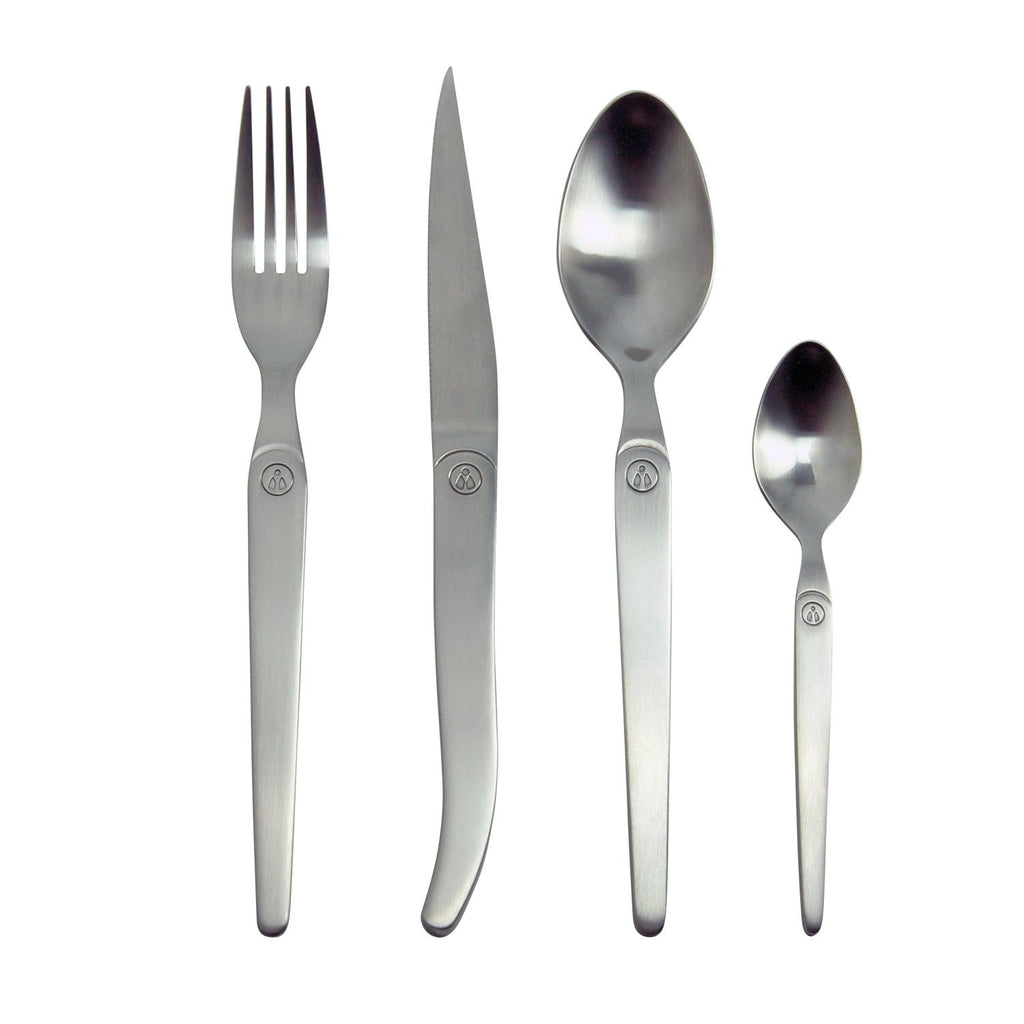 Laguiole Ménagère 16 pièces Grise acier Inoxydable Intuition Satiné
