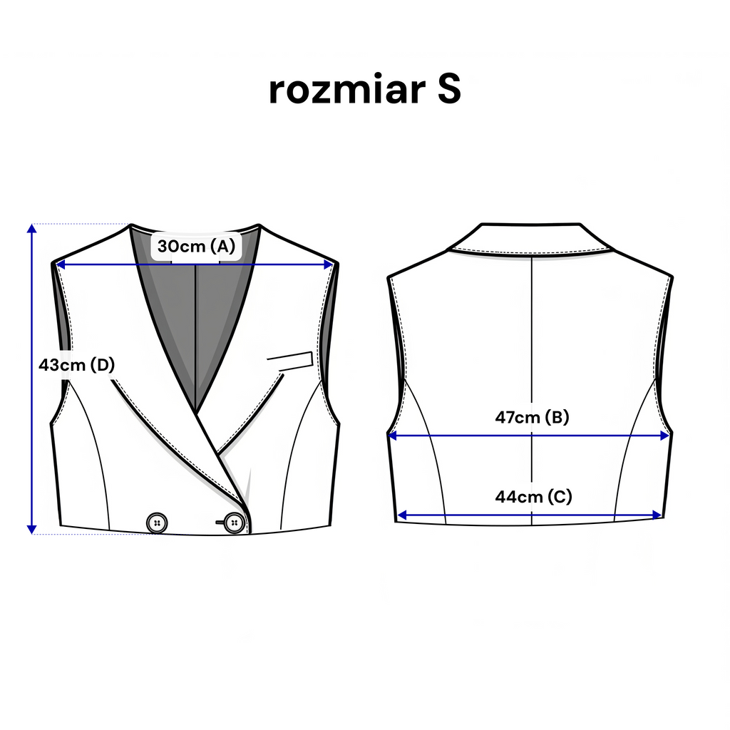 Une veste courte à double boutonnage