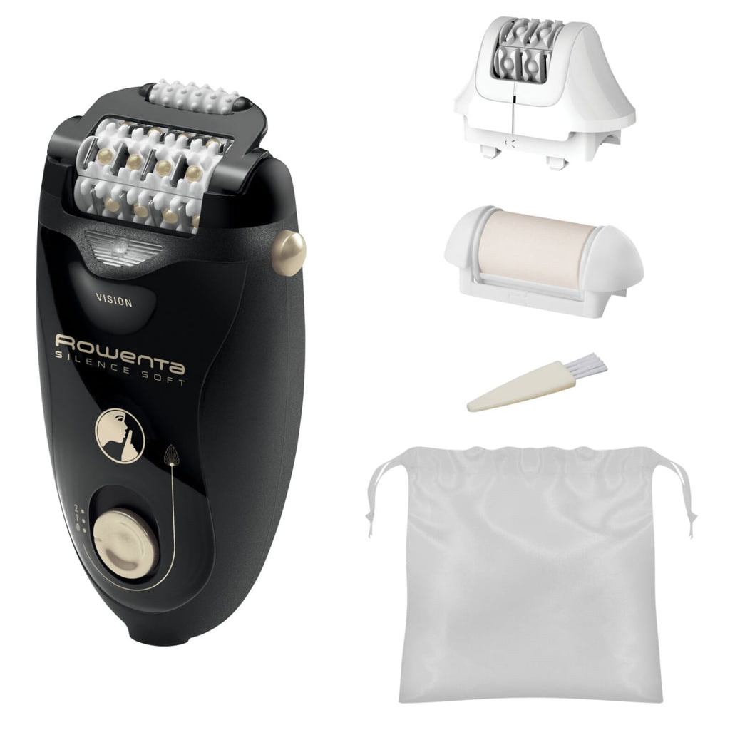 Rowenta Epilateur électrique Silence Soft Collection Magic Nature + 4 Accessoires EP5628F0