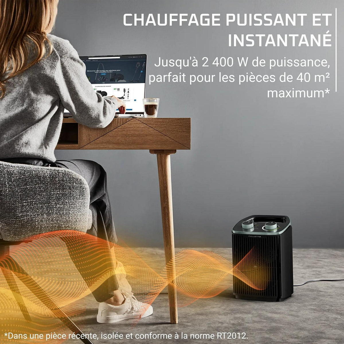 Rowenta Chauffage 2400W - 3 modes - SO2360F0