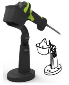 Zebra STND-AS0036-07 support Support passif Lecteur de code-barres Noir