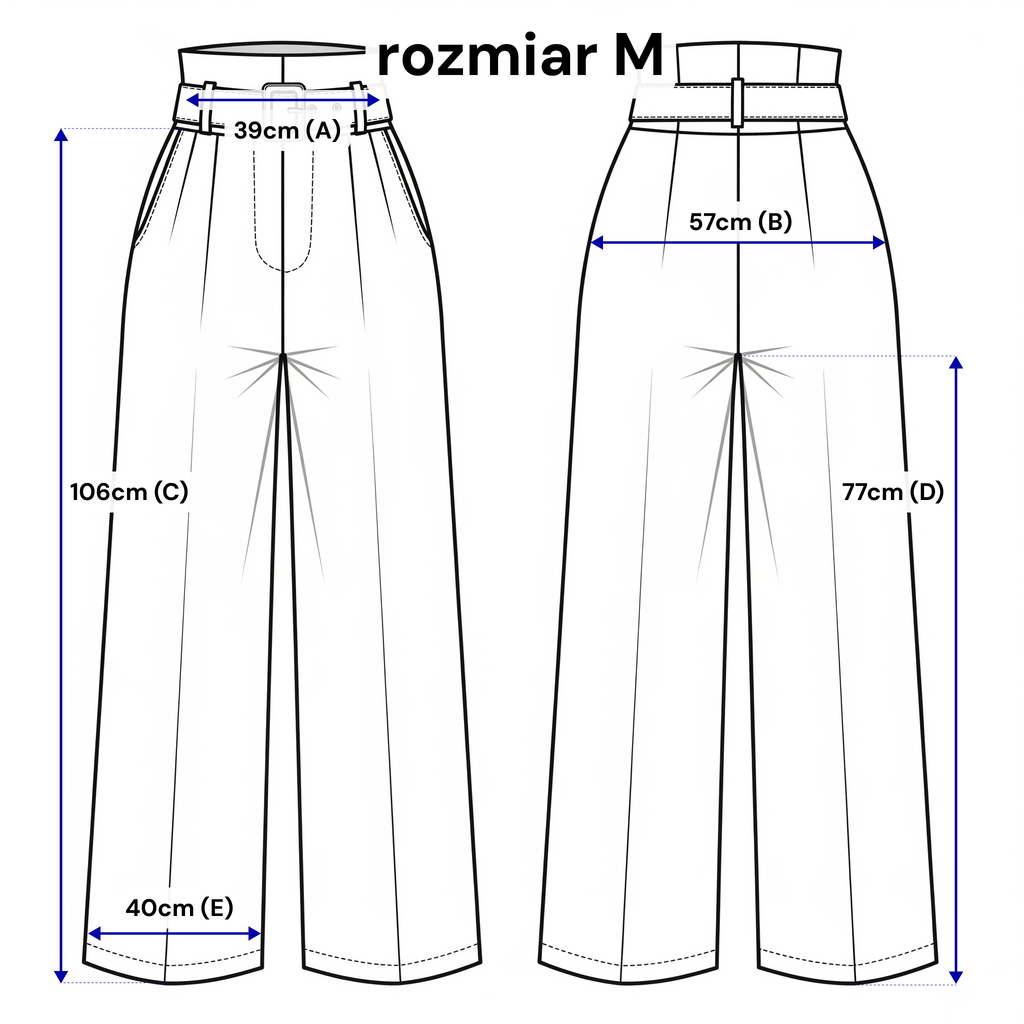 Pantalon pour femme avec une ceinture décorative et des jambes larges