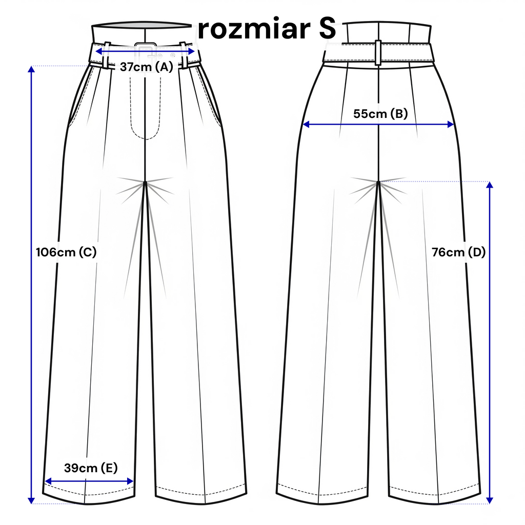 Pantalon pour femme avec une ceinture décorative et des jambes larges