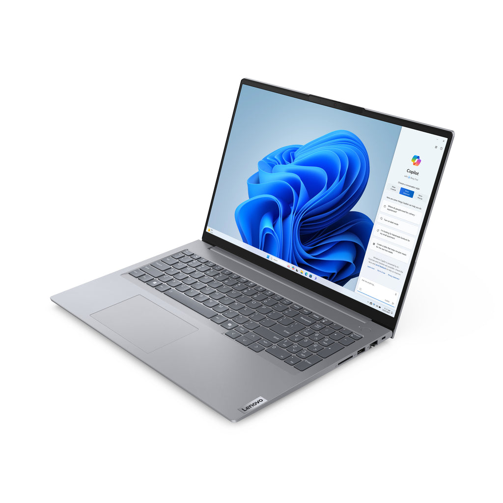Lenovo ThinkBook 16 G7 ARP AMD Ryzen™ 5 7535HS Ordinateur portable 40,6 cm (16") WUXGA 16 Go DDR5-SDRAM 512 Go SSD Wi-Fi 6E (802.11ax) Windows 11 Pro Anglais Gris