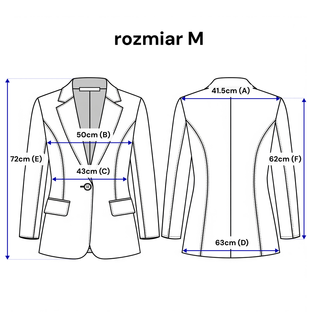 Veste ajustée pour femme, à revers et à un bouton