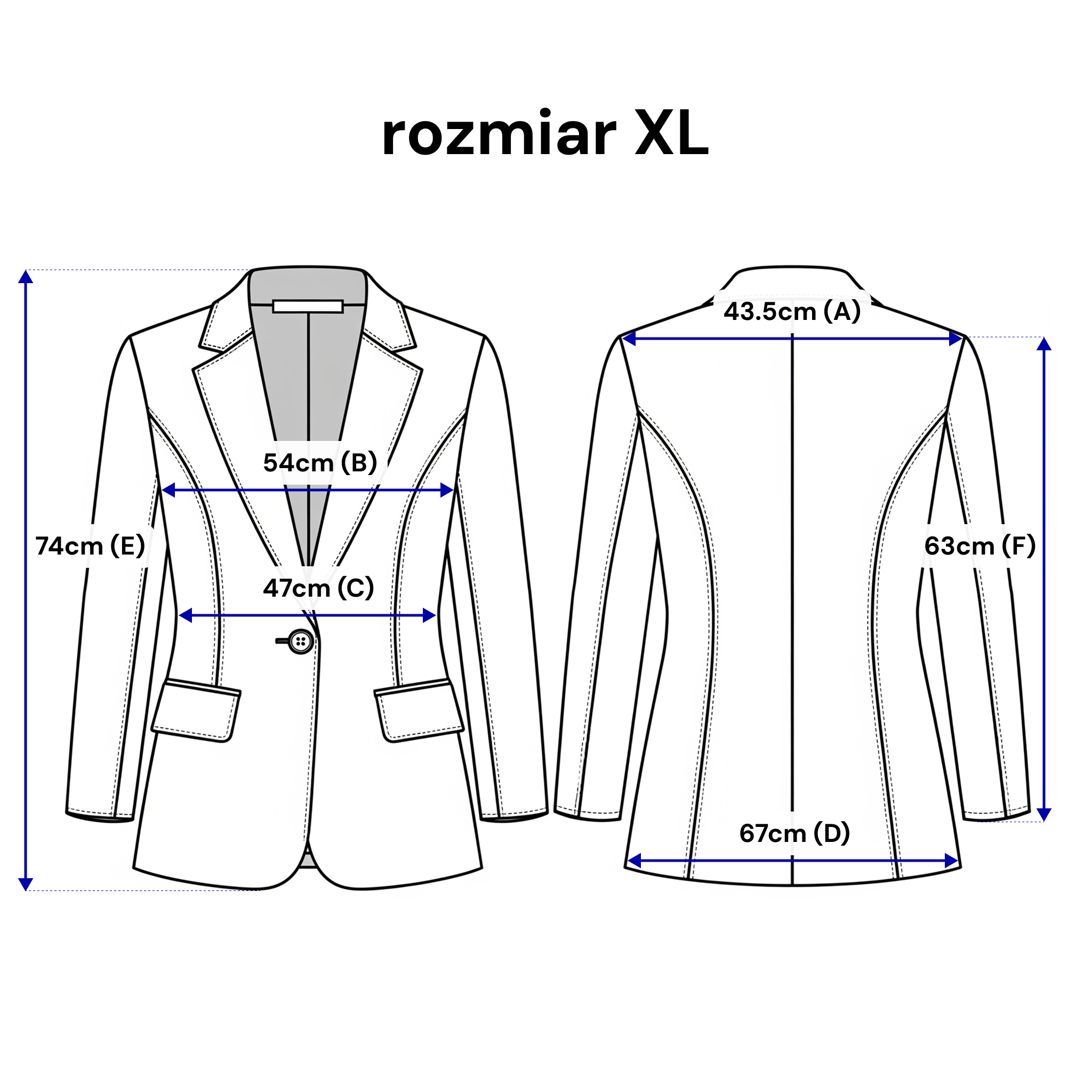 Veste ajustée pour femme, à revers et à un bouton