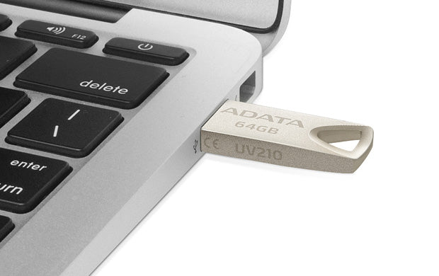 ADATA AUV210-64G-RGD lecteur USB flash 64 Go USB Type-A 2.0 Beige