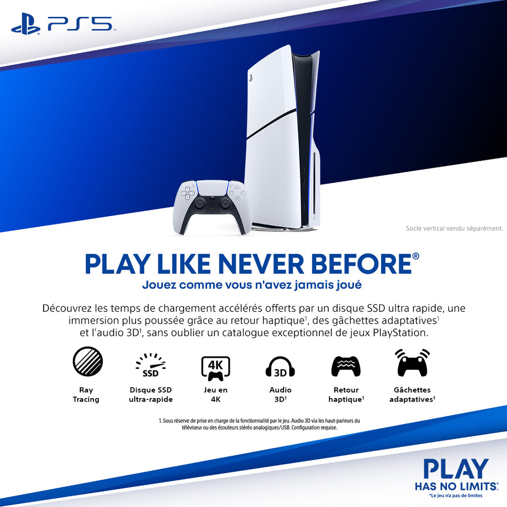 Sony Interactive Entertainment PlayStation 5 1 To Wifi Noir, Blanc