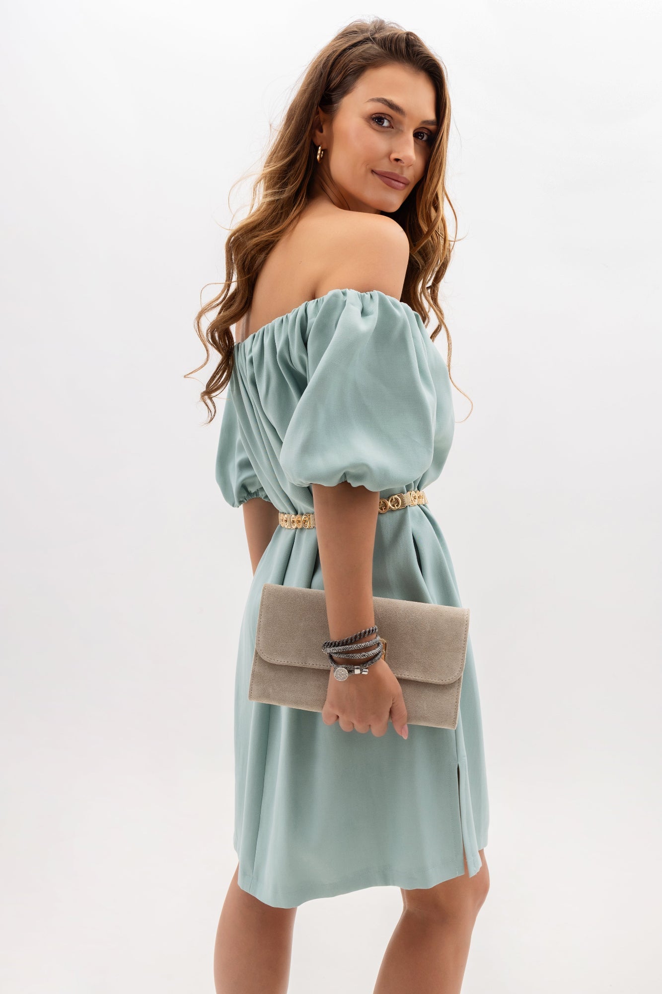 Robe espagnole à élastique et poches