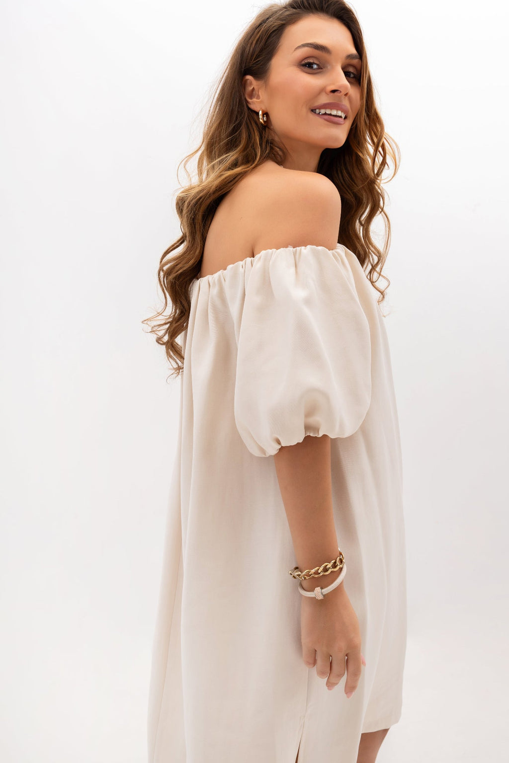 Robe espagnole à élastique et poches