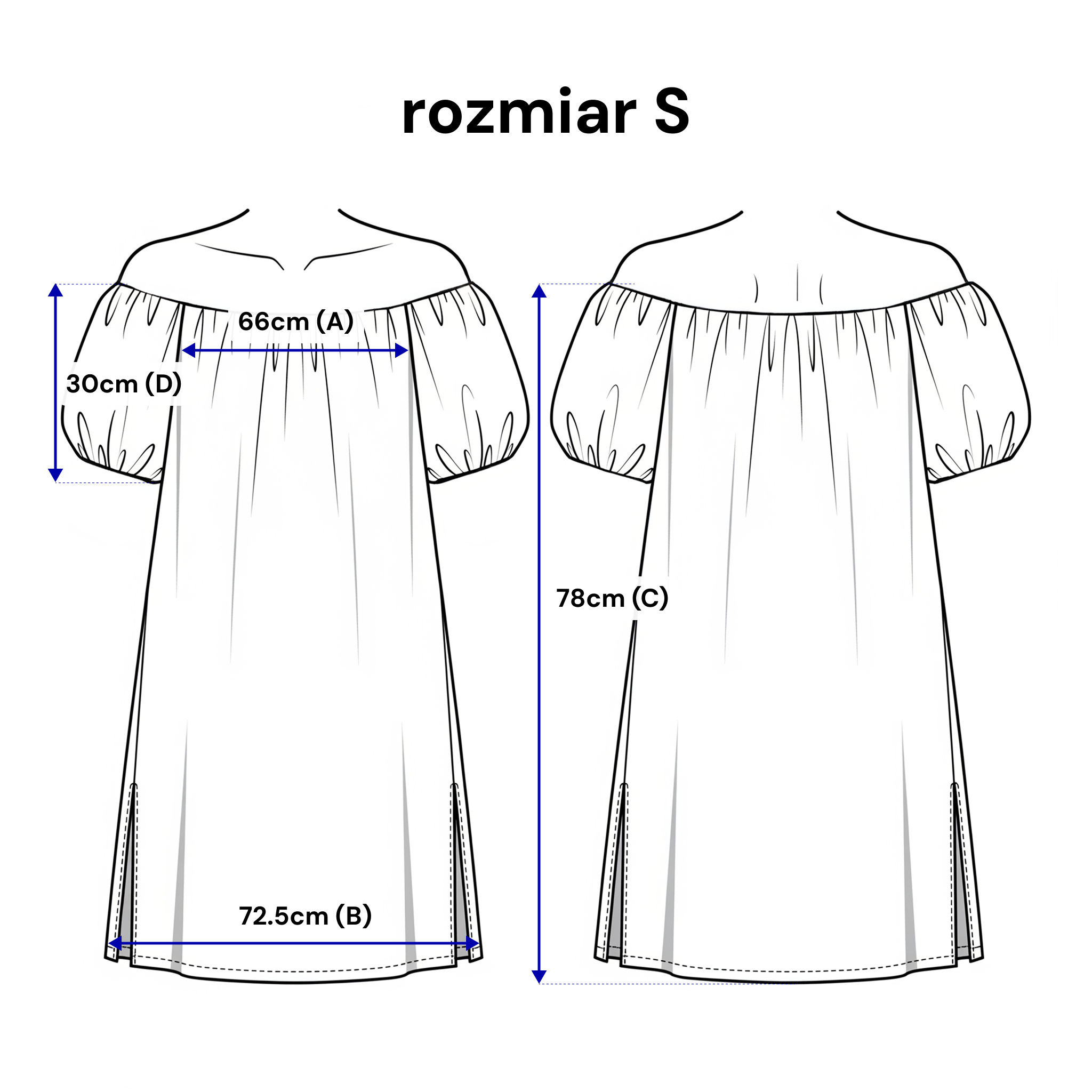 Robe espagnole à élastique et poches