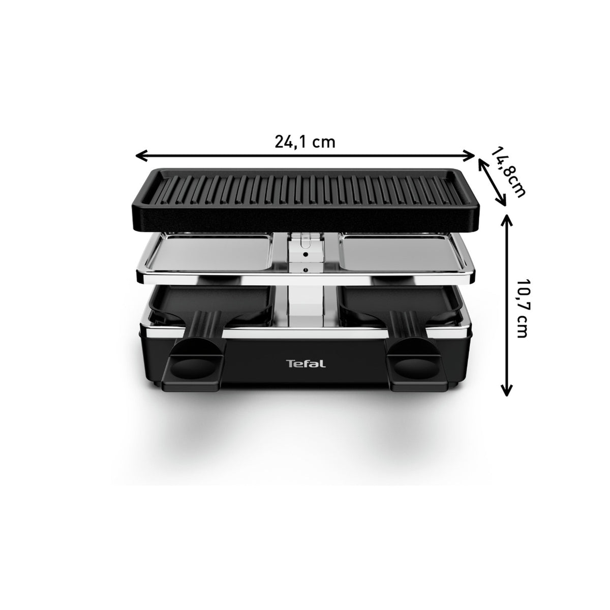 Tefal Appareil à raclette et gril 2 personnes Plug & Share RE230812