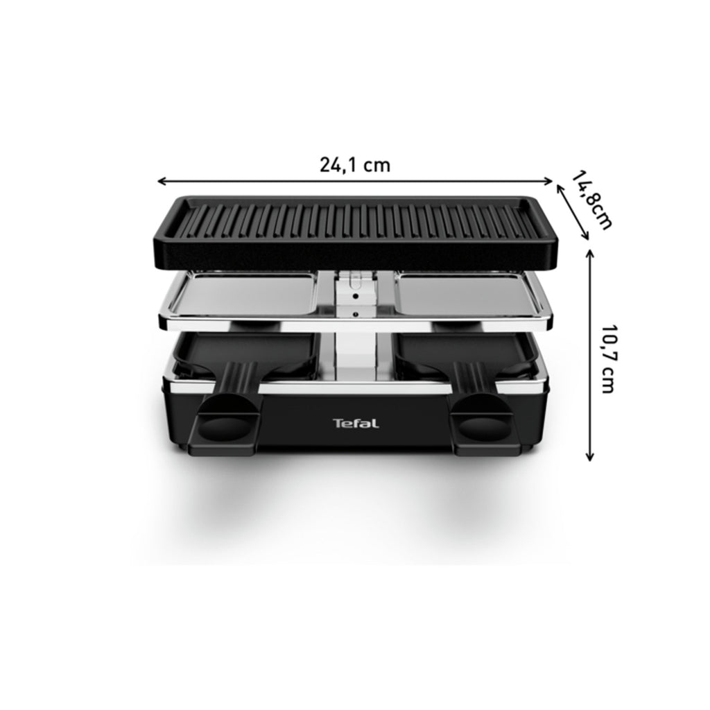 Tefal Appareil à raclette et gril 2 personnes Plug & Share RE230812