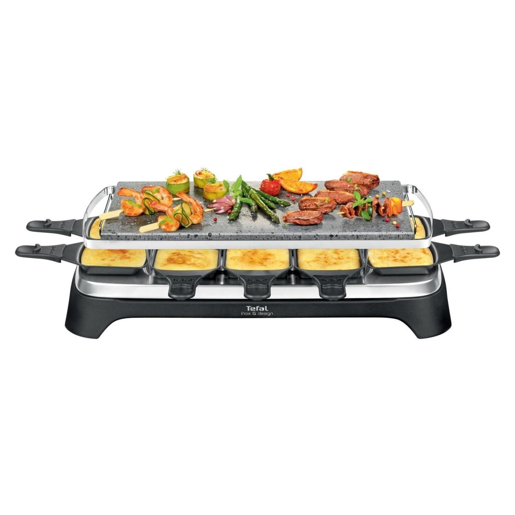 Tefal Appareil à raclette et Pierrade 10 personnes PR457B12
