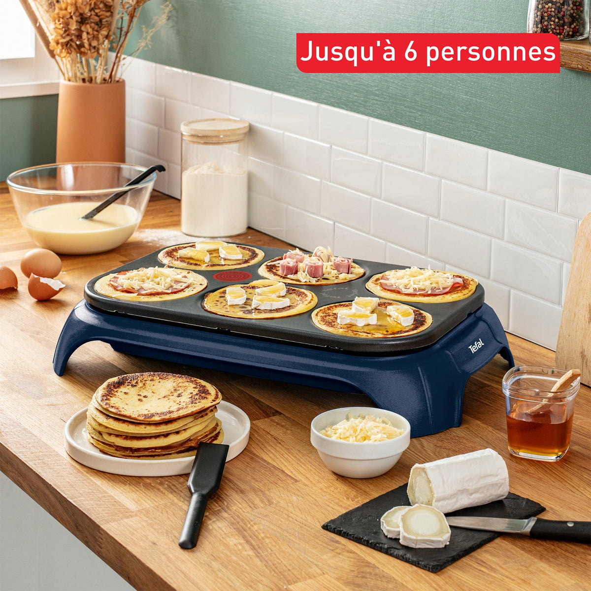 Tefal Crépière électrique Crep'Party Colormania PY559410