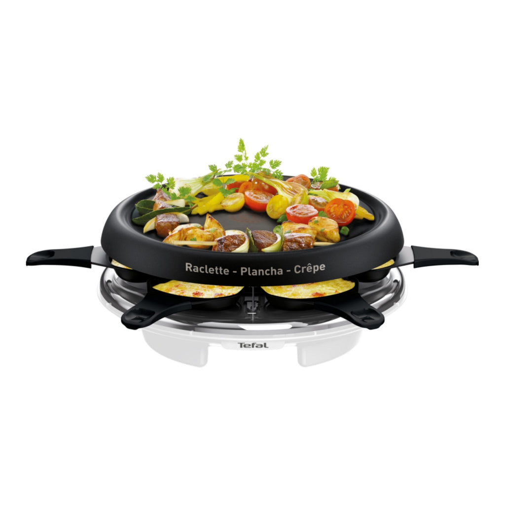 Tefal Appareil à raclette, plancha, crêpière 6 personnes RE151110