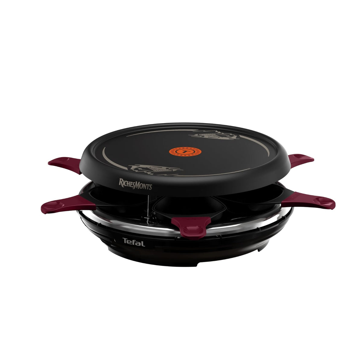 Tefal Appareil à raclette, plancha, crêpière 6 personnes Richesmonts RE12R810