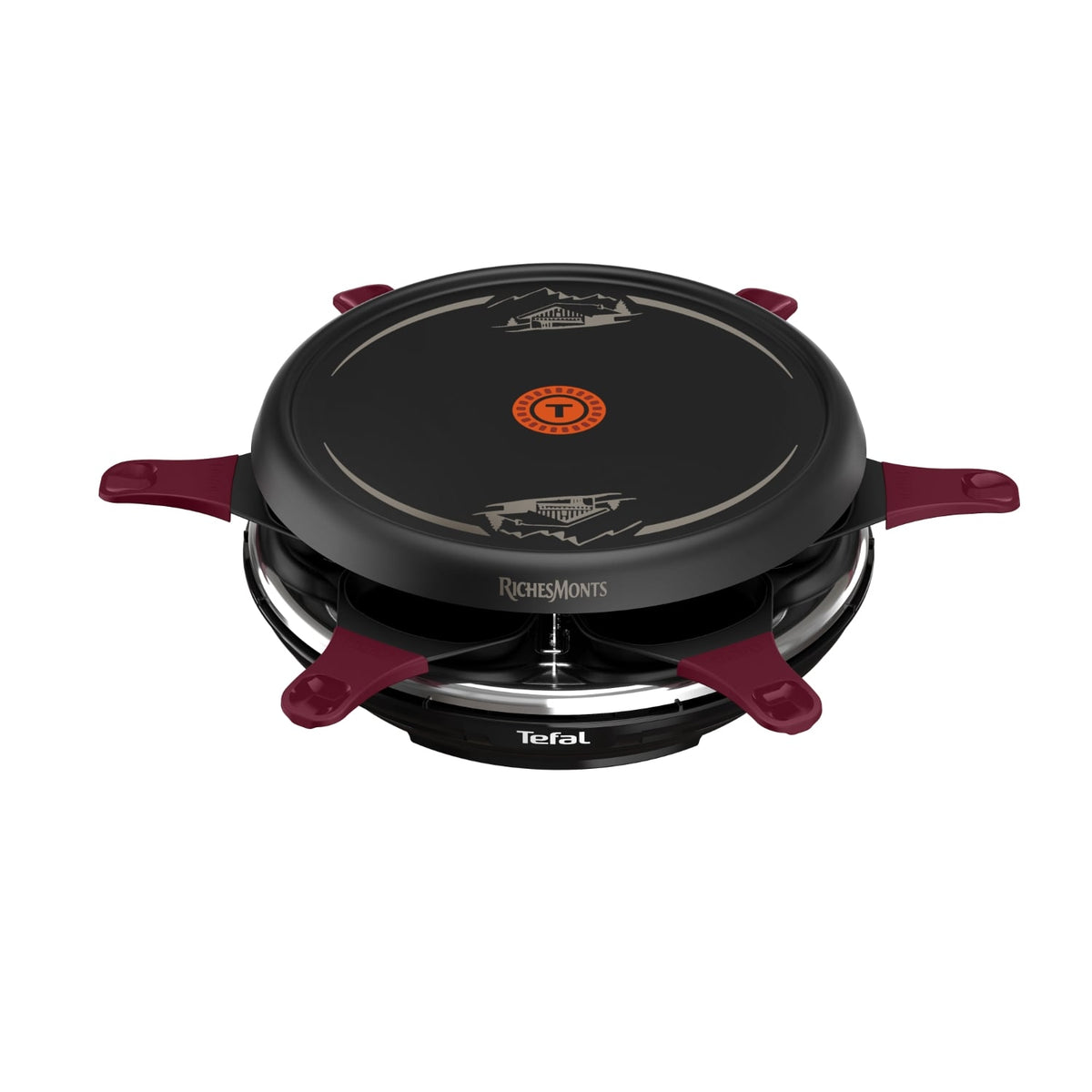 Tefal Appareil à raclette, plancha, crêpière 6 personnes Richesmonts RE12R810
