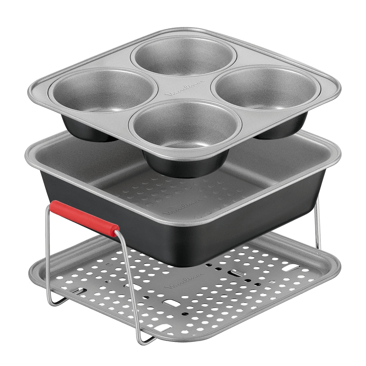 Moulinex Moules 3 pièces Acier Dail Easy Air Fryer
